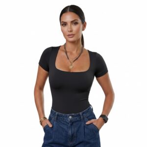 Body cuello cuadrado manga corta DYNAMIC