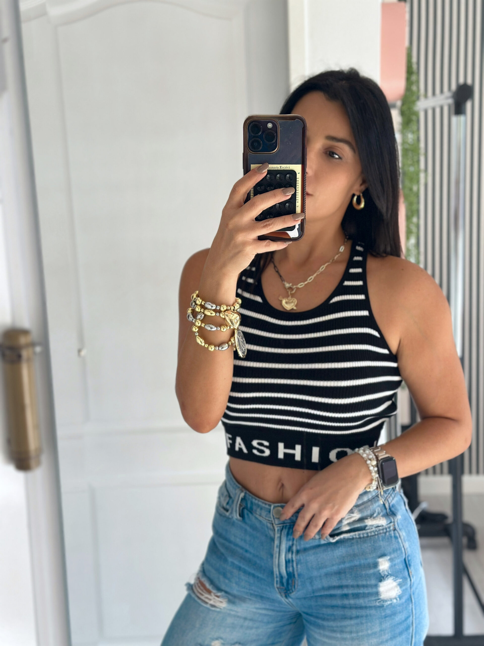 Top Fashion de rayas