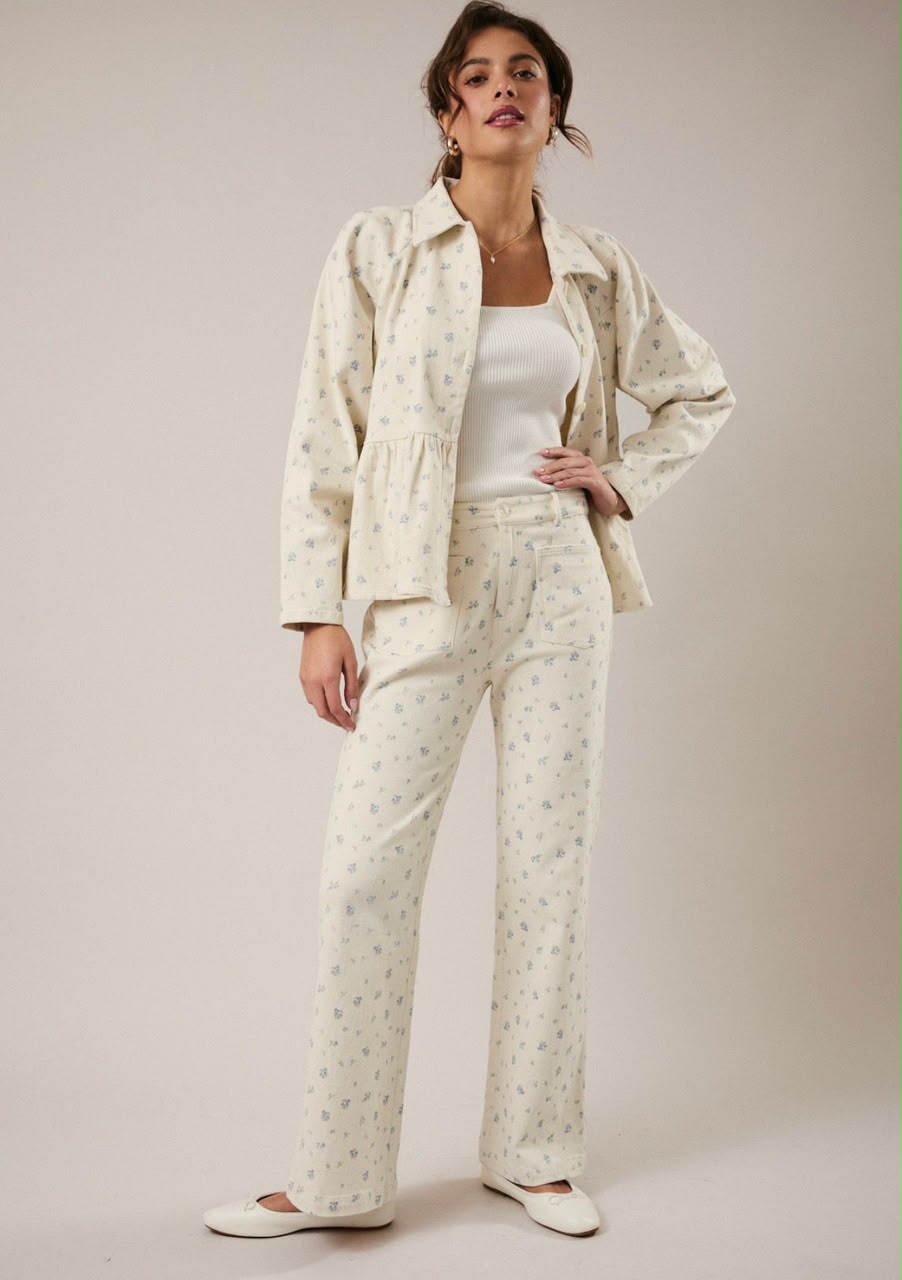 Set Floral Denim - Imagen 2