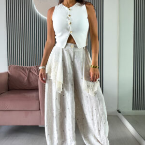 PANTALON PALAZZO LUNARES Y PANUELO